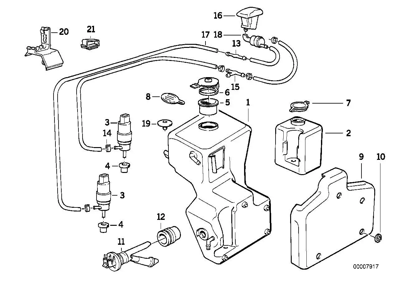 BMW Flüssigkeitsbehälter E32 E34 61678350931 - 5er E34, 7er E32