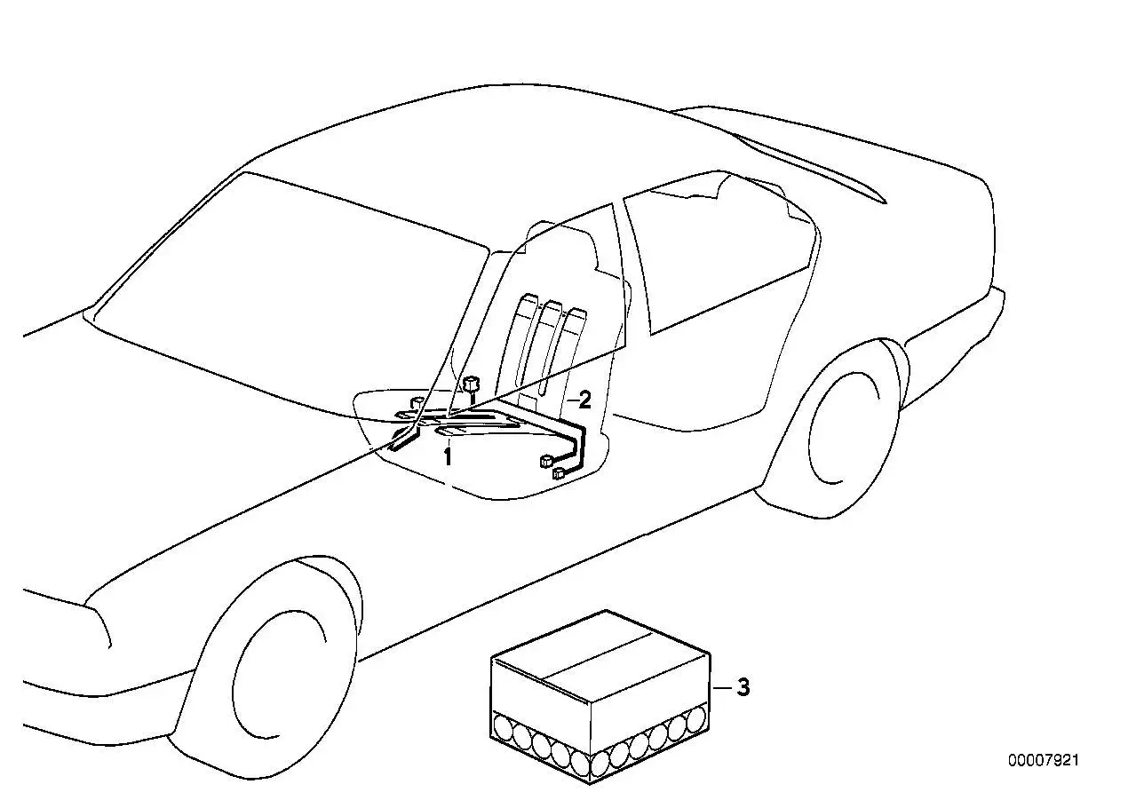 BMW Heizelement Sitz E36 64118353027