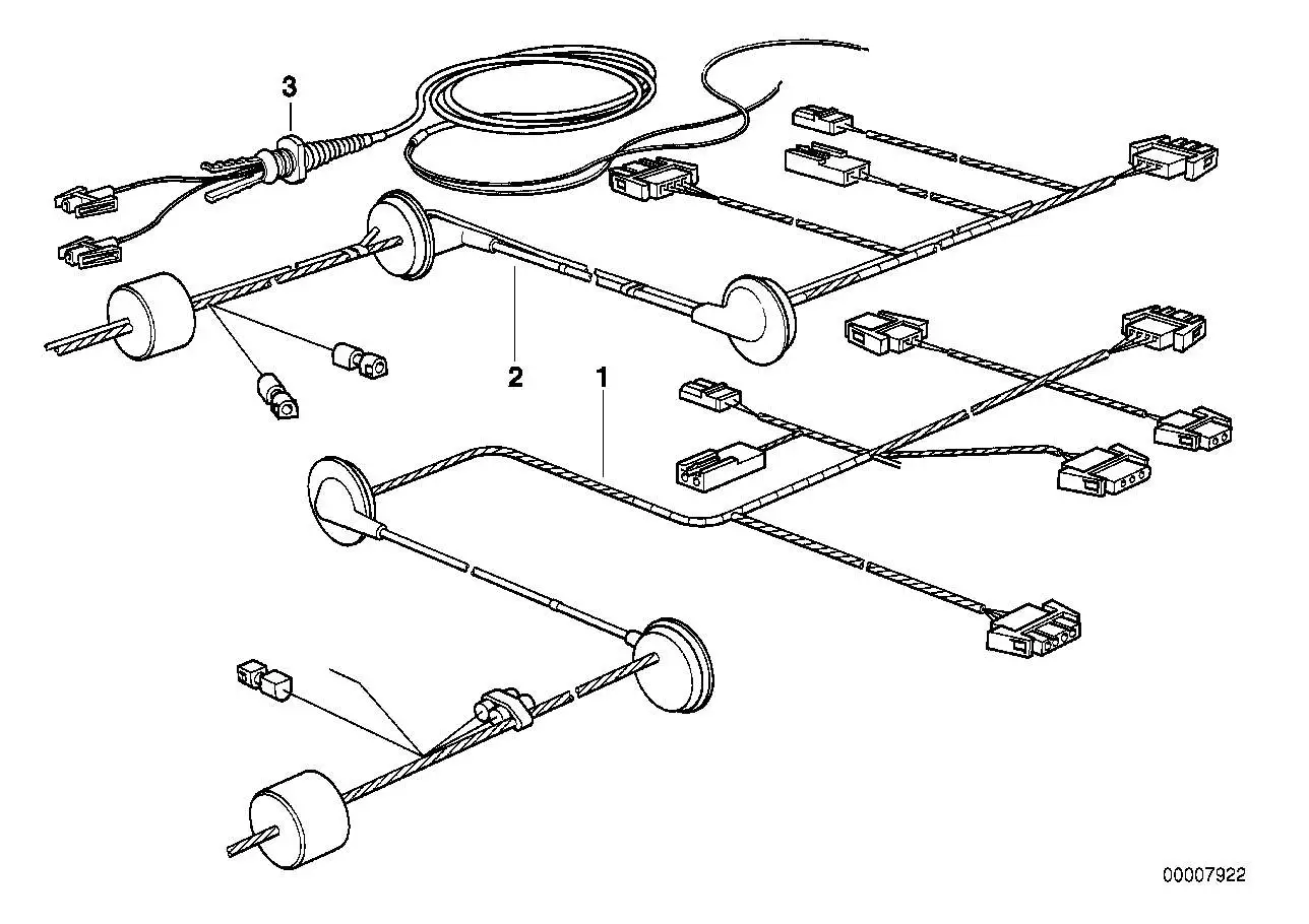 BMW Rep.-Kabelsatz Heckklappe links E34 61108365704