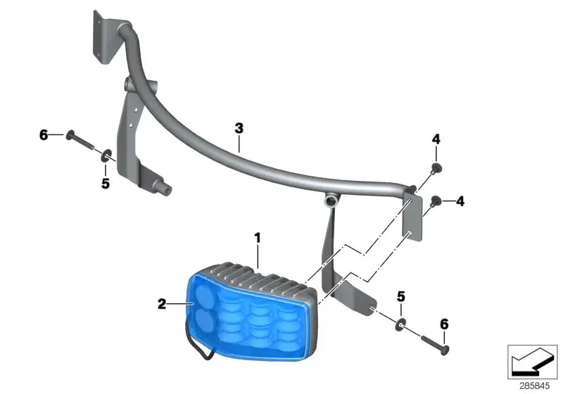 BMW Halter LED-Blitzkennleuchten K70 K72 63177723087
