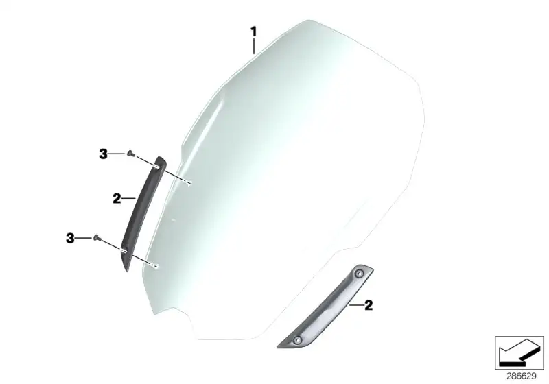 BMW Abdeckung rechts K18 46637725162 - Bildposition 02
