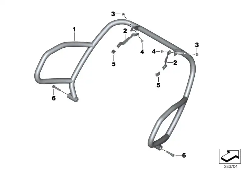 BMW Halteblech links 46637704443