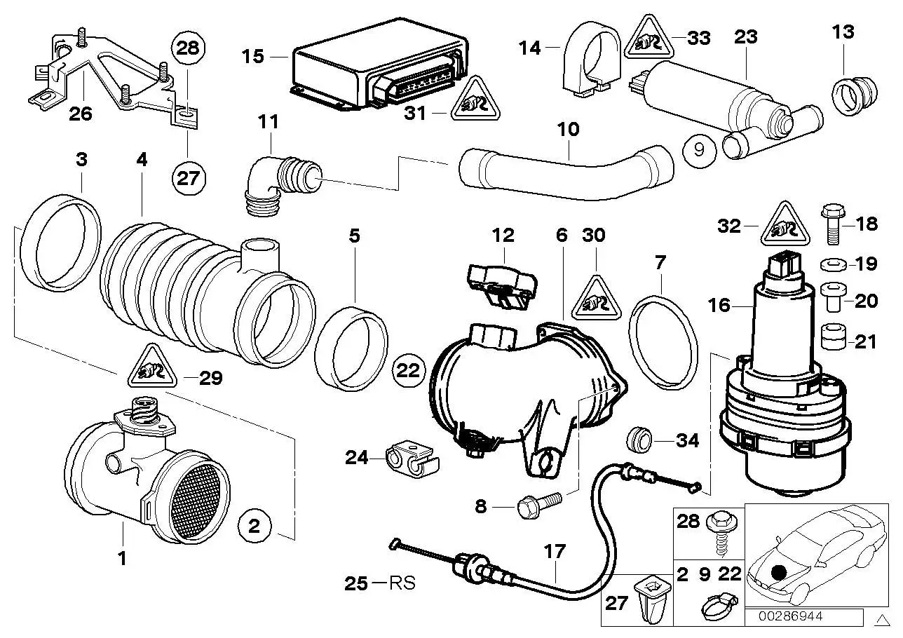 BMW Gummiring E32 E34 E38 E39 13711736198 - 5er E34, 5er E39, 7er