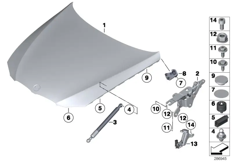 BMW Frontklappe E92 E93 41007268905