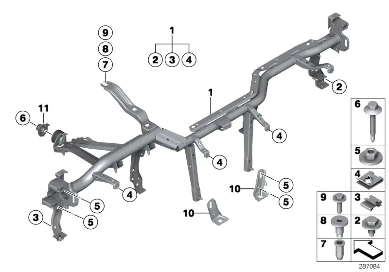 BMW Ausgleichsbuchse F20 F21 F22 F23 F25 F26 F30 F31 F32 F33 F34