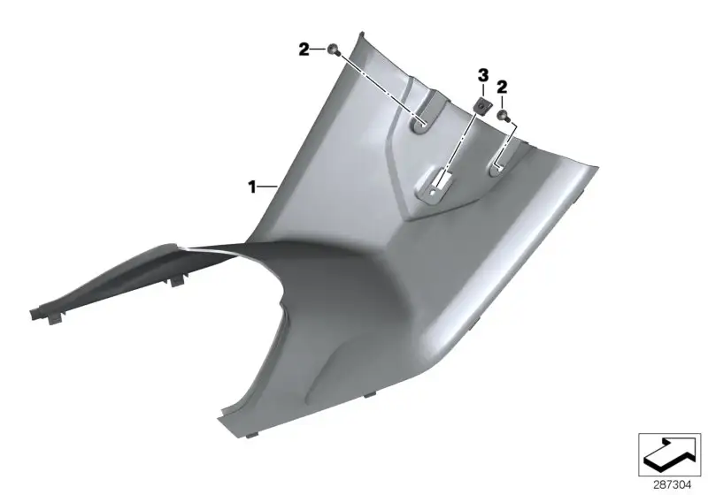 BMW Mittelabdeckung K18 46638556366