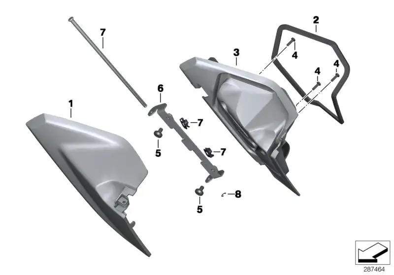 BMW Bolzen Staufach Scharnier K18 46717725414