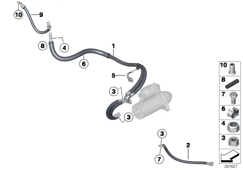 BMW Masseleitung E89 12427583740
