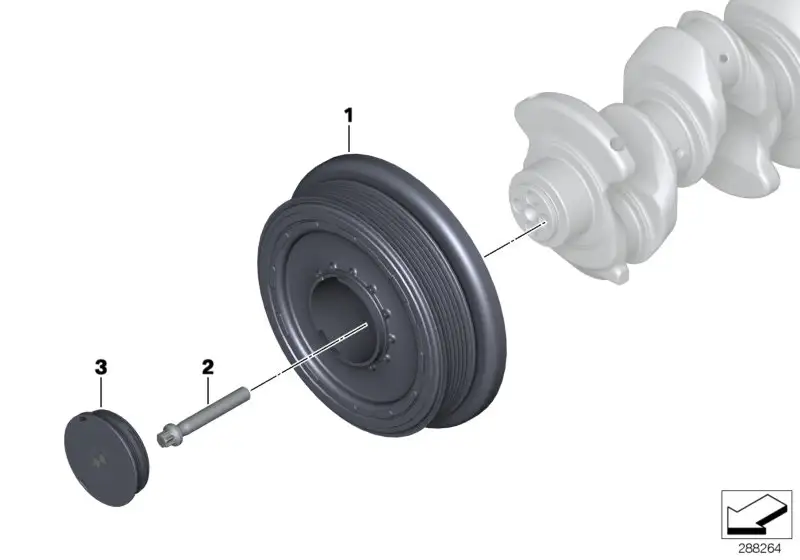BMW Schwingungsdämpfer E81 E82 E84 E87 E88 11237810458 - 1er E81,