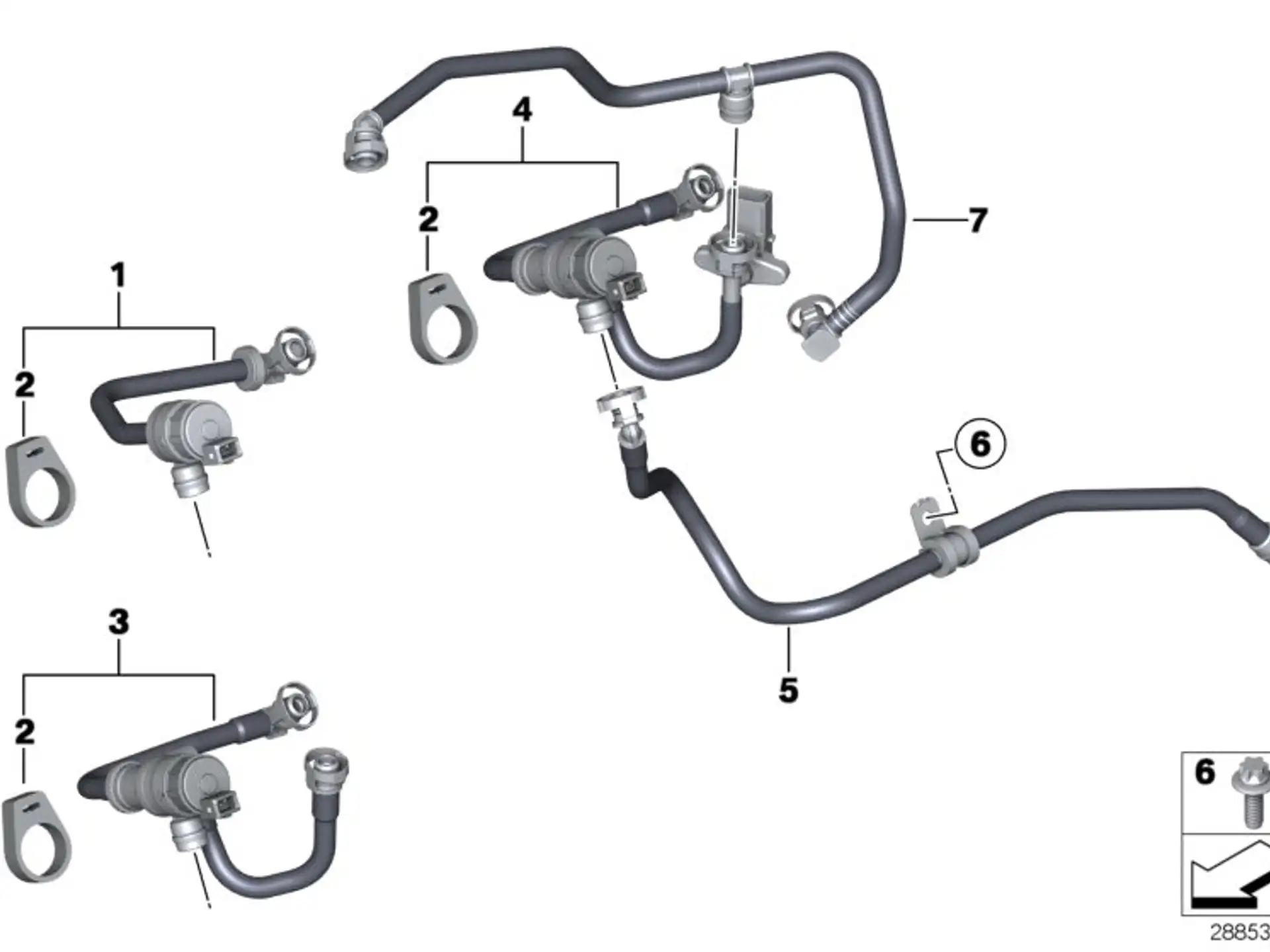 BMW ASA-Schraube gewindefurchend F20 F21 F22 F23 F30 F31 F32 F33 F34 F36 F39 F44 F45 F46 F48 F80 F82 F83 F87 F87N F90 F91 F92 F93 F95 F96 F97 F98 G01 G02 G05 G06 G07 G11 G12 G14 G15 G16 G20 G21 G28 G29 M40i G30 G31 G32 I01 I12 I15 F54 F55 F56 F57 F60 R55