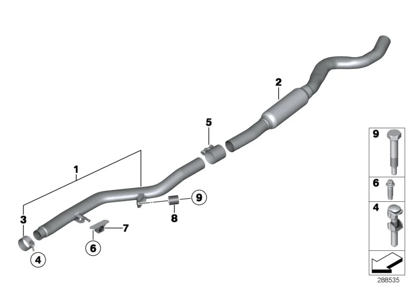 BMW Halter motornaher Katalysator F20 F21 F22 F23 F30 F31 F32 F33 F34 F36 F87 F87N 18307633092