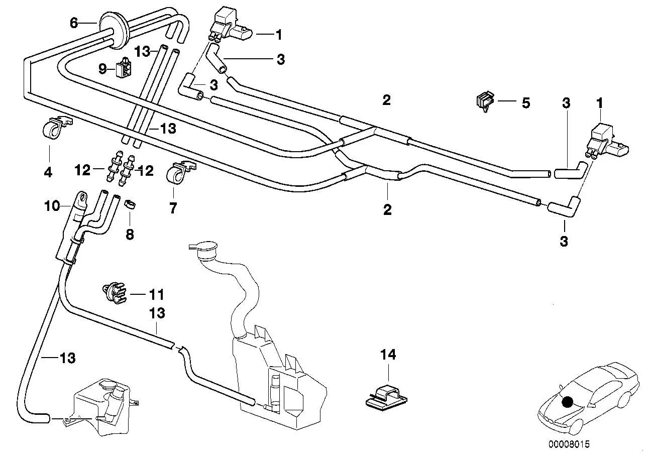 BMW Spritzdüse heizbar E38 61668364443 - Bildposition 01