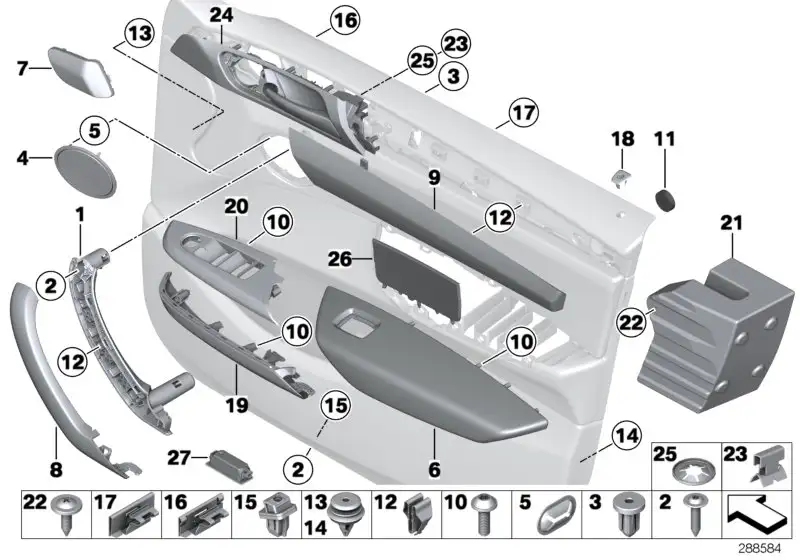 BMW Armauflage links 51417258801 - Bildposition 06