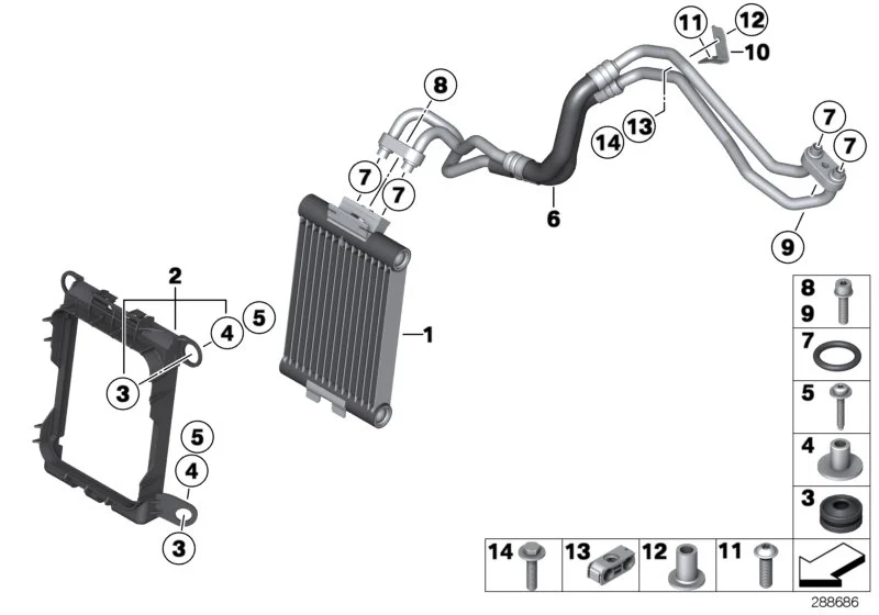 BMW Abstandshülse F20 F21 F22 F23 F30 F31 F32 F33 F34 F36 F87 F87N 17217615869