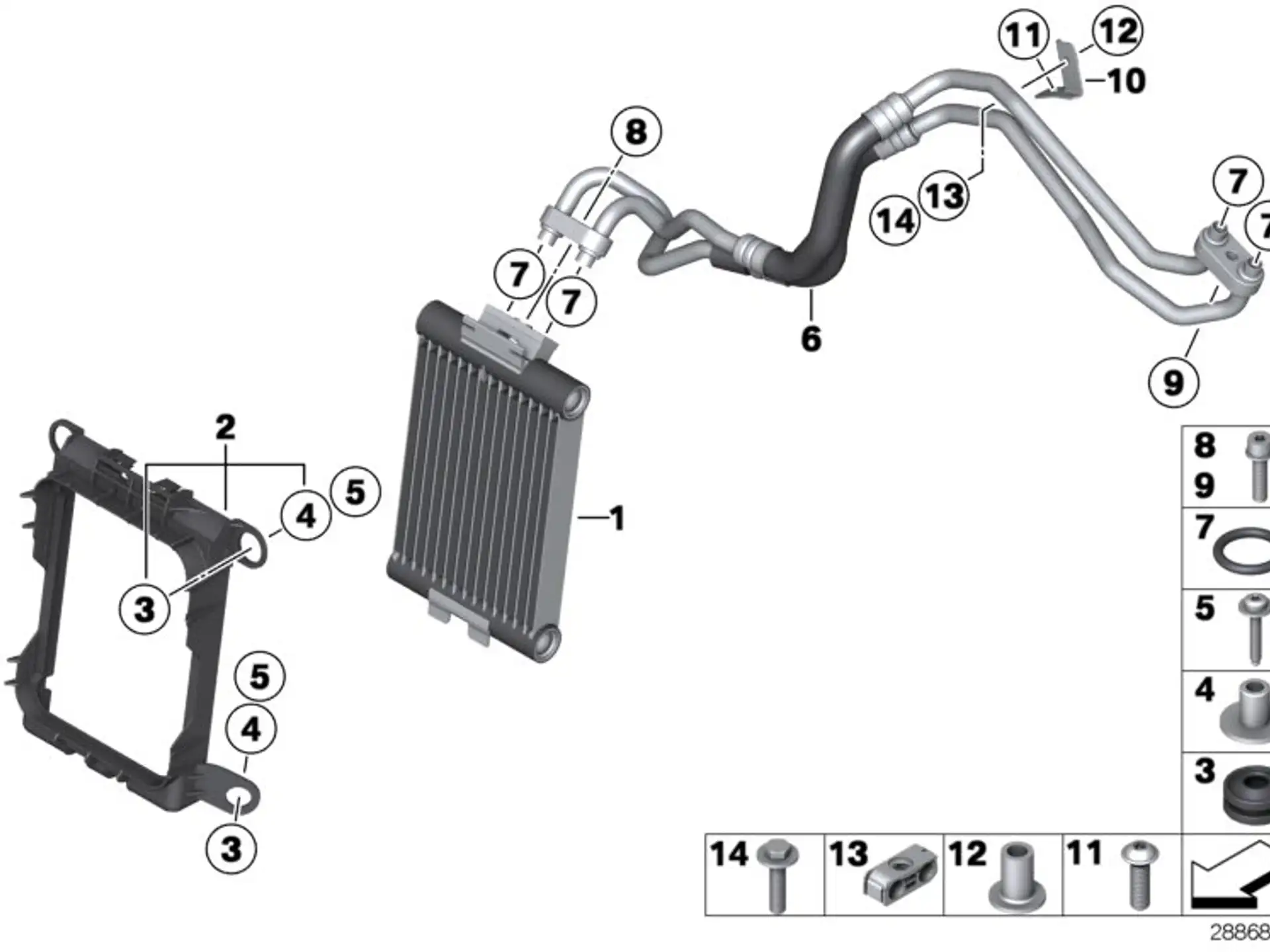 BMW Flachkopfschraube F15 F16 F20 F21 F22 F23 F25 F26 F30 F31 F32 F33 F34 F36 F39 F44 F45 F46 F48 F85 F86 F87 F87N G29 M40i 07119907286