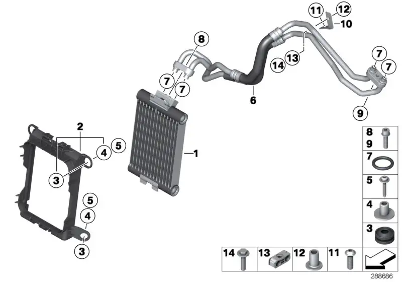 BMW Flachkopfschraube F15 F16 F20 F21 F22 F23 F25 F26 F30 F31 F32