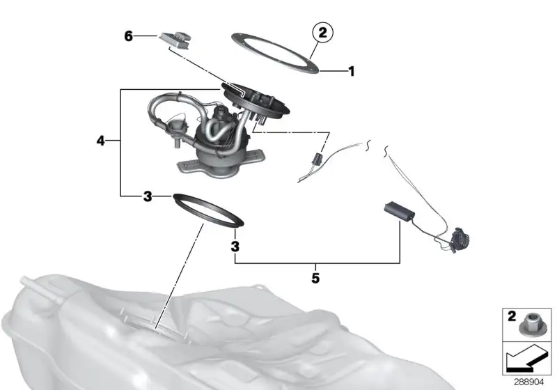 BMW Fördereinheit F06 F10 F12 F13 16117845656 - Bildposition 04