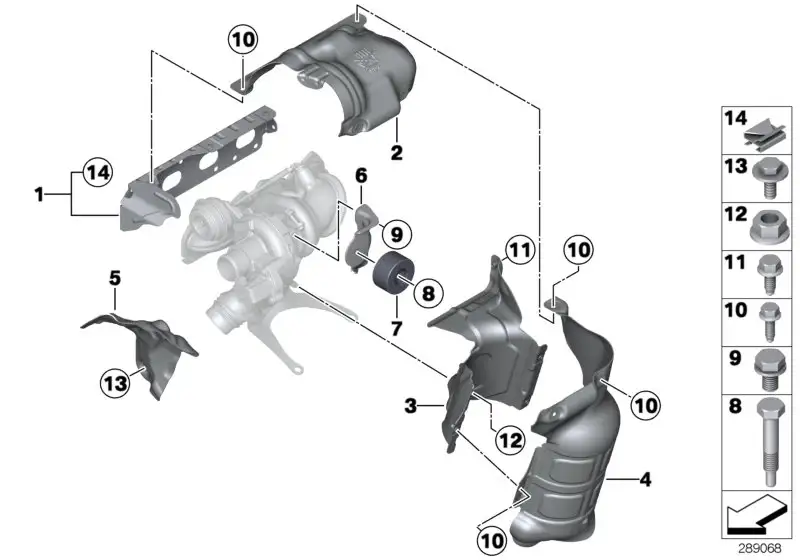 BMW Schwingungstilger F20 F21 F30 F31 11658638028 - Bildposition