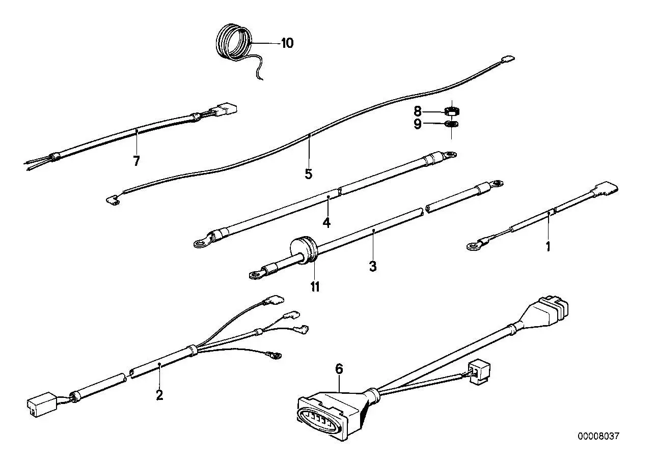 BMW Kabel Ladestrom R45 R45T R65 R65T 61121243224