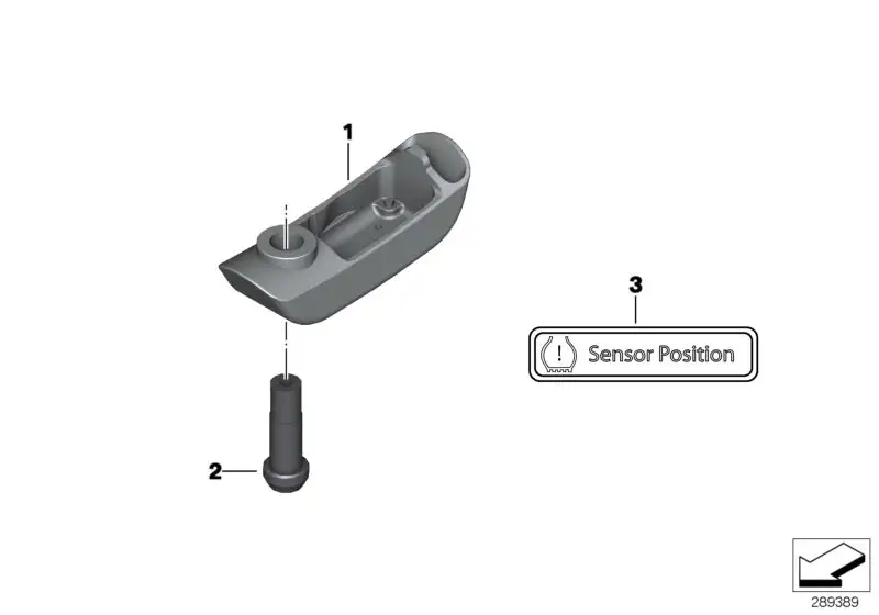 BMW Hinweisschild RDC Reifen Druck Control K18 K19 K25 K26 K27 K2