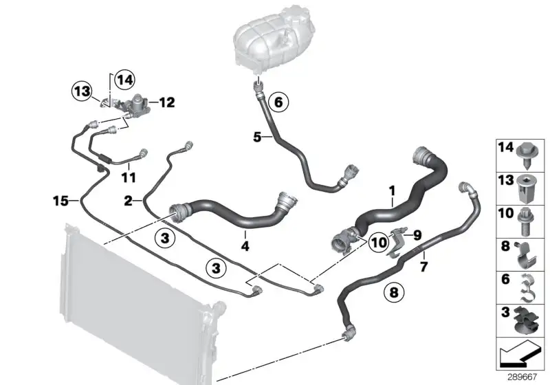 BMW Kühlmittelleitung F20 F21 17128573024