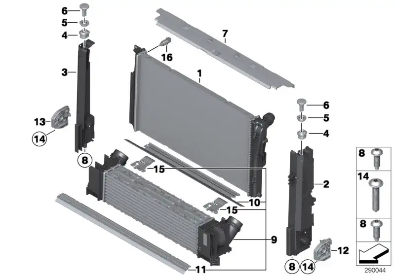 BMW Modulträger links F20 F21 F22 F23 F30 F31 F32 F33 F34 F36 F87