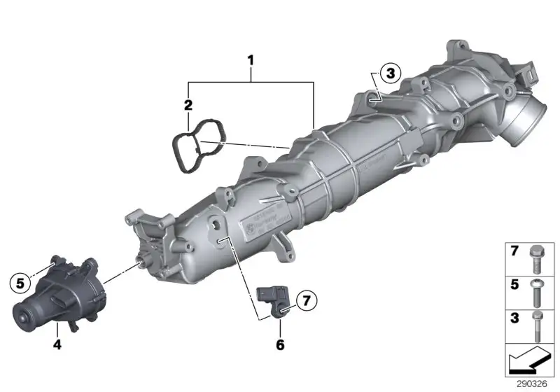 BMW Sensor Ladedruck E70 E71 F01 F02 F10 F11 F15 F16 13628514488