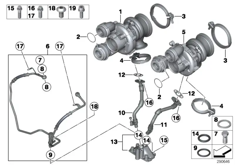 BMW Rücklaufleitung E70 E71 E72 F01 F02 F04 F06 F07 F10 F11 F12 F