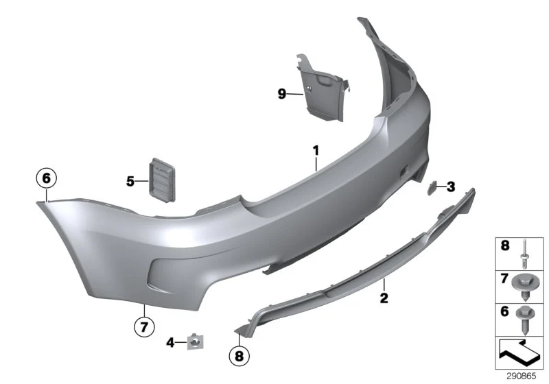 BMW Faltblindniet 6x21mm E46 E81 E82 E83 E87 E88 E90 E91 R55 R60 R61 51118222901
