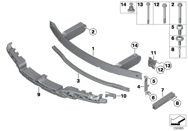 BMW Deckel Stossabsorber F06 F12 F13 51117293259 - Bildposition 1