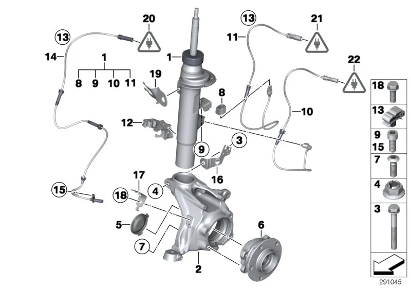 BMW Adapterleitung Sensor 37156797031