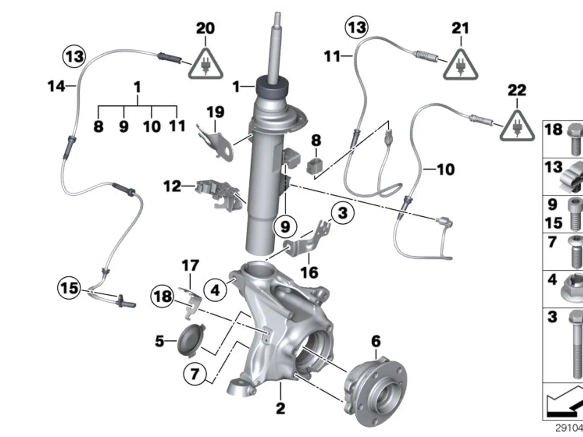 BMW Adapterleitung Sensor 37156797031