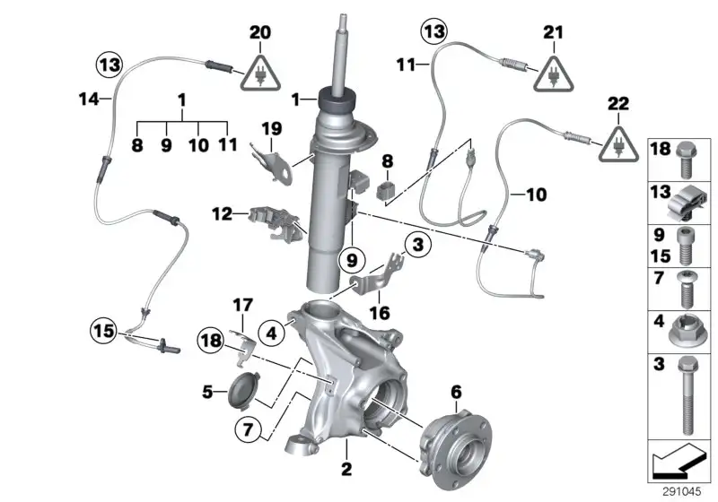 BMW Adapterleitung Sensor 37156797031