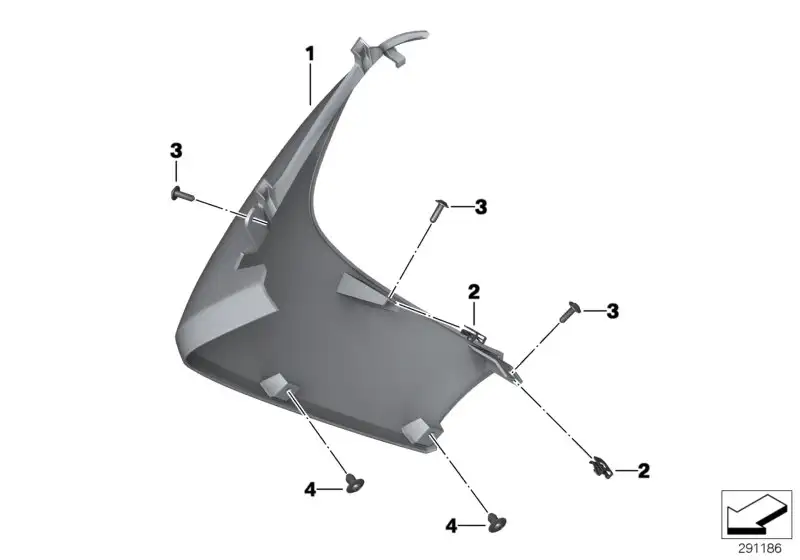 BMW Seitenverkleidung vorne links K19 46638561427
