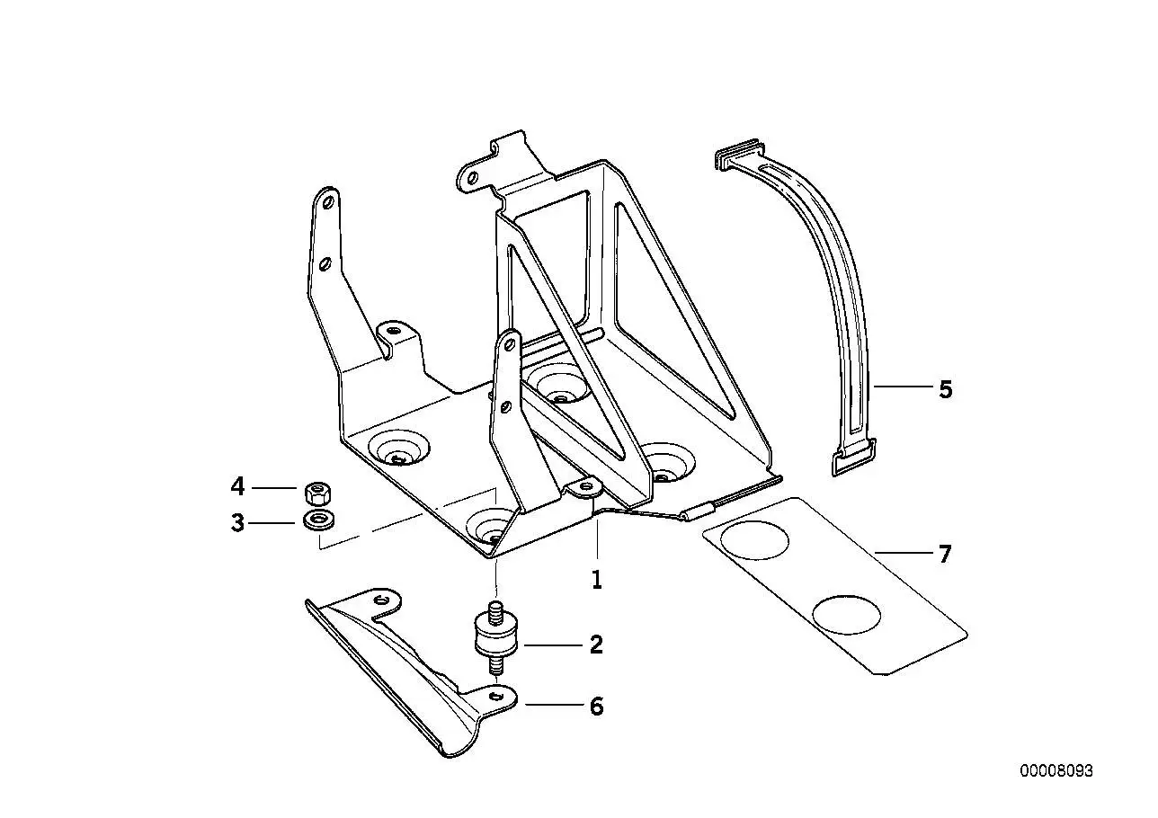 BMW Batterieträger R21 R21A 61212316943