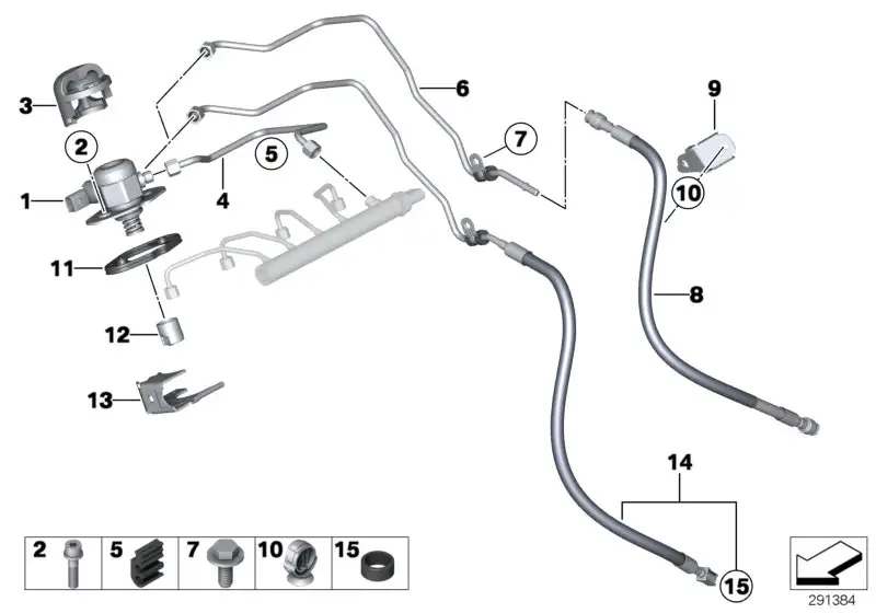 BMW Kraftstoffschlauch 13537599010 - Bildposition 08