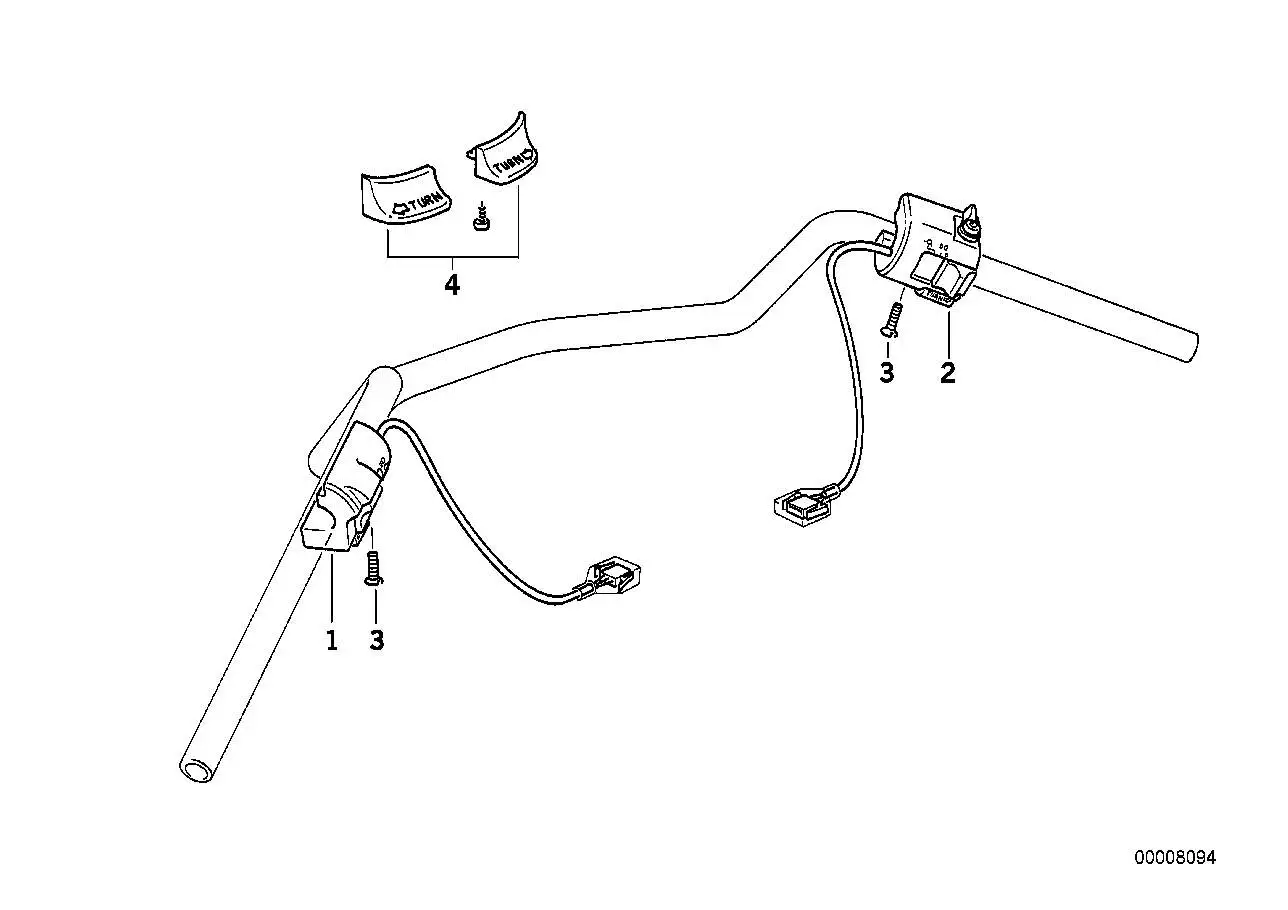BMW Kombischalter/Windschildschalter links 61317709727