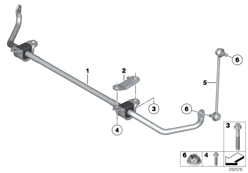 BMW Pendelstütze vorn F06 F10 F12 F13 31357842579 - Bildposition