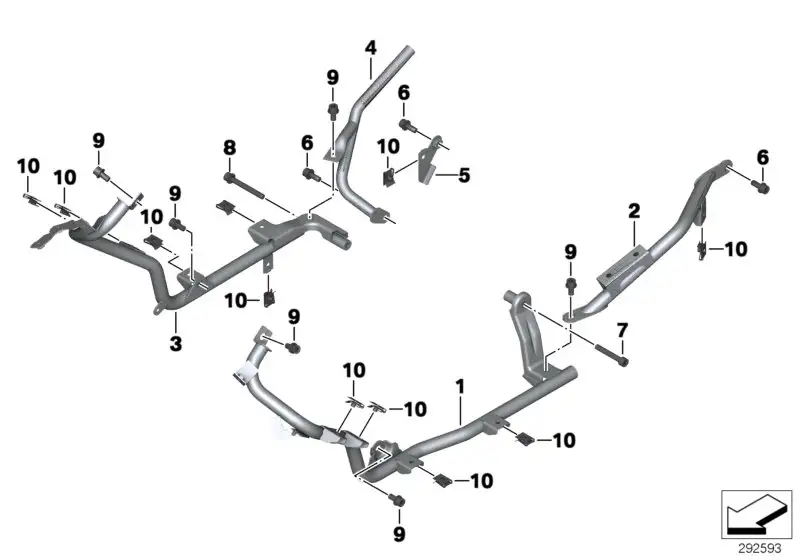 BMW Halter Trittbrett rechts K18 46718546458