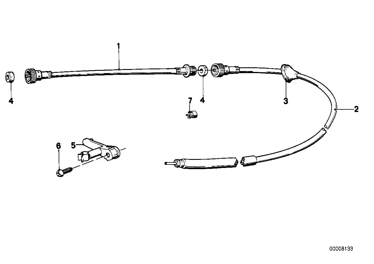BMW Halter 62121367867 - 5er E12, 6er E24, 7er E23