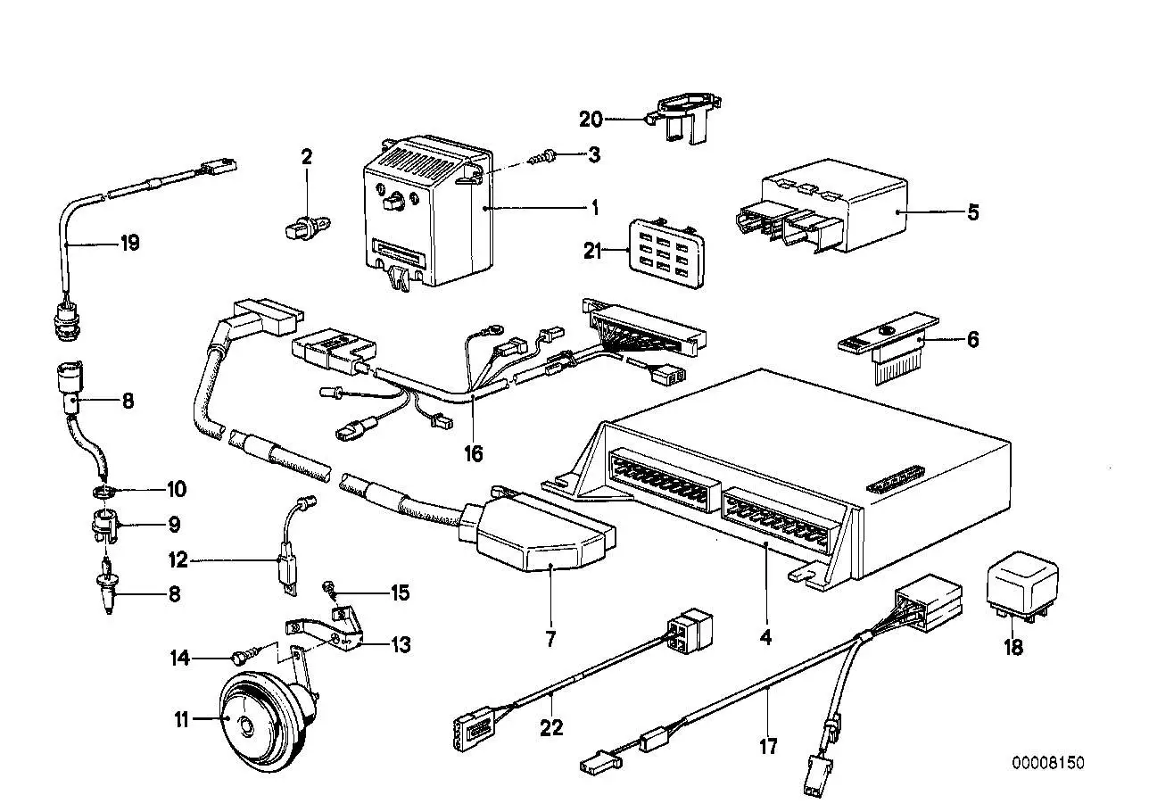BMW Gong E24 E28 65811370128