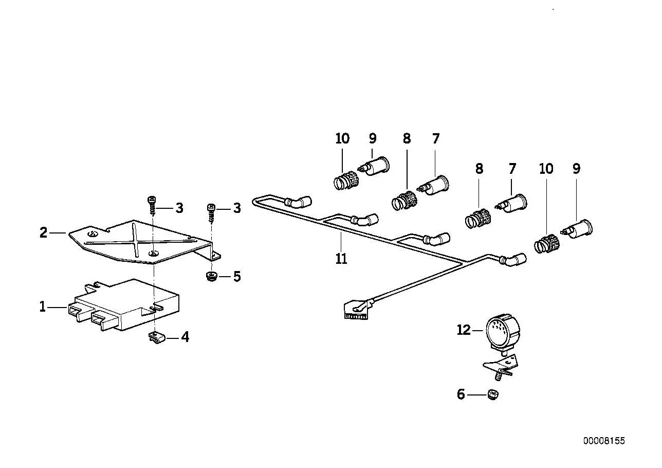 BMW Ultraschallsensor E31 E32 E34 66211382252 - 5er E34 Limousine