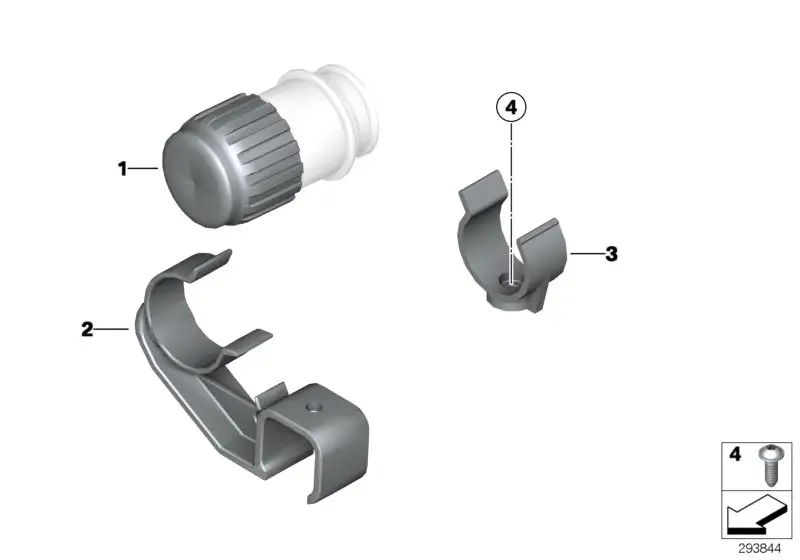 BMW Halter Diagnosestecker 61137676283