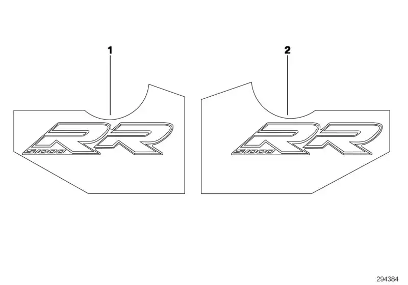 BMW Schriftzug S1000RR rechts K46 51148536168