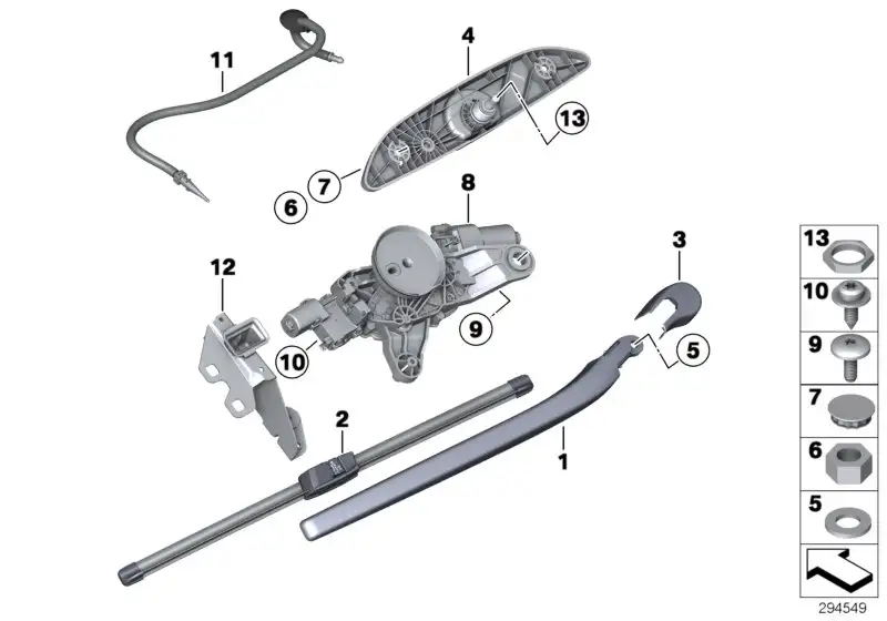 BMW Heckwaschdüse F11 61687236878