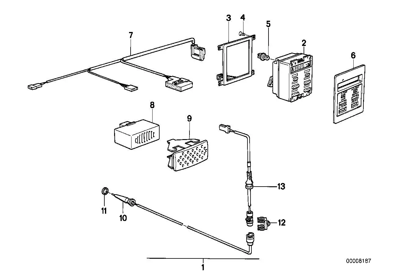 BMW Aussentemperatursensor E23 E24 E28 E30 65811385337 - Z1 E30,