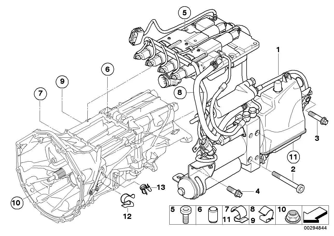 BMW Klammer E60 E61 E63 E64 23017838950 - 5er E60, 5er E61, 6er E