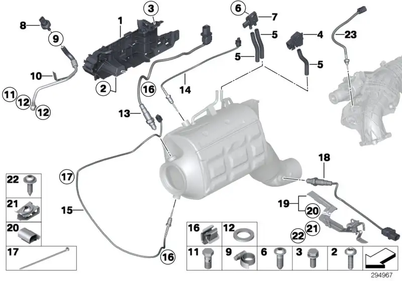 BMW Halter Sensor F01 F02 F06 F07 F10 F11 F12 F13 F15 F16 F25 F26