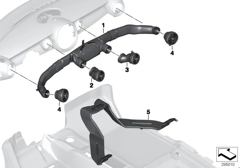 BMW Ausströmer aussen R55 R56 R57 R58 R59 R60 R61 51452752764