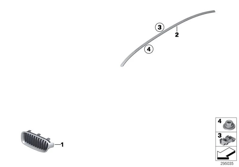BMW Clip F20 F21 F22 F30 F31 F32 F33 F34 F36 F87 F87N 51137291271